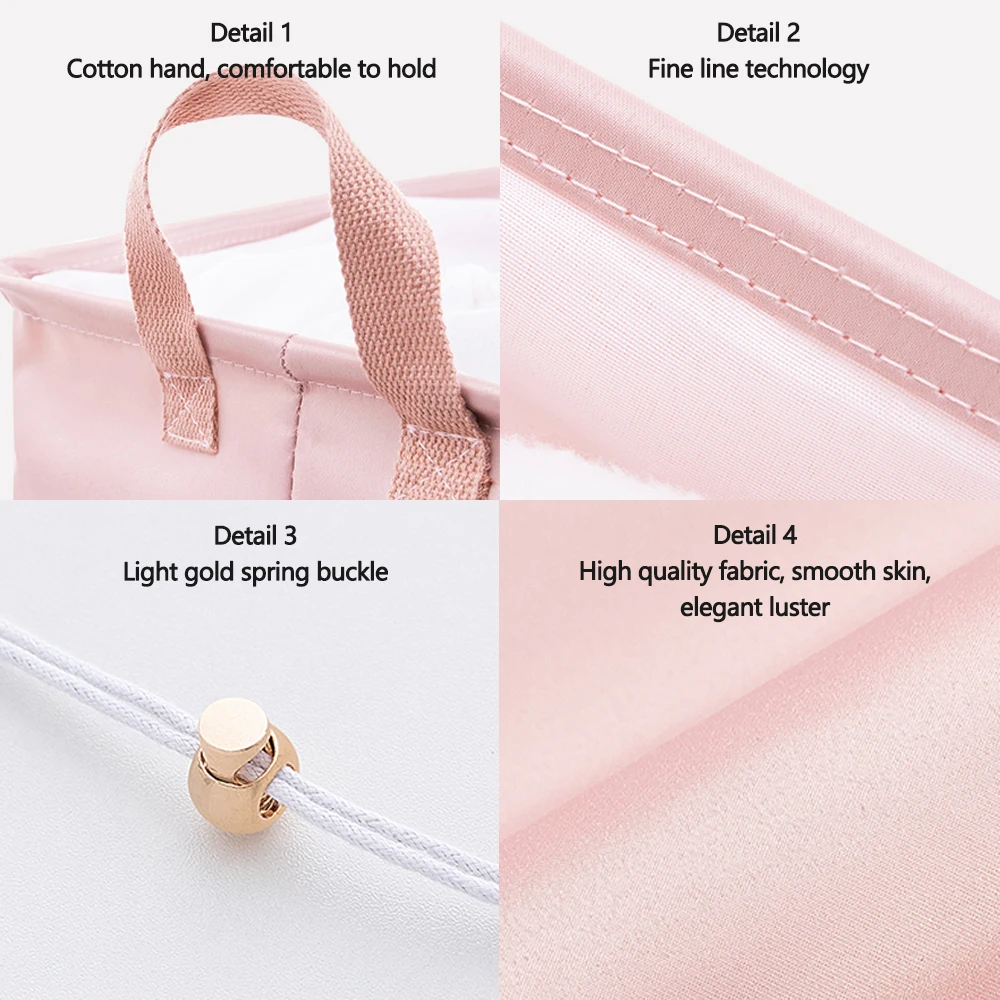 Сатиновая складная сумка для хранения одежды Пыленепроницаемая и влагостойкая