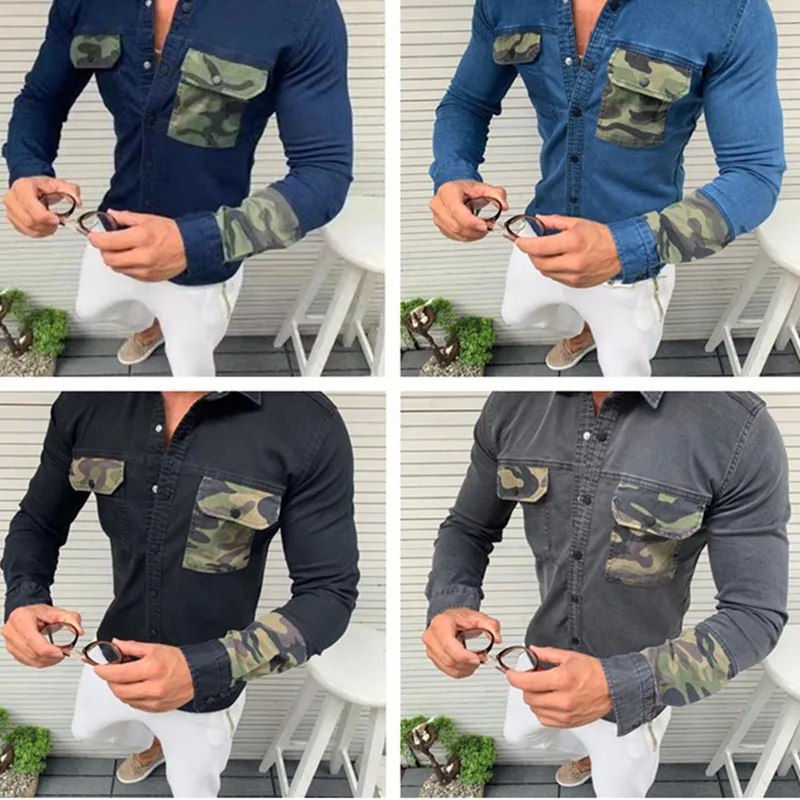 Мужской светильник синие Зимние джинсовые куртки верхняя одежда теплые пальто