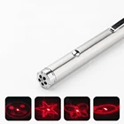 Игрушка-Охотник для кошек, Забавный лазерный светодиодный указатель, светильник, ручка с яркой анимацией, мышь, тени, котенок, интерактивные обучающие игрушки