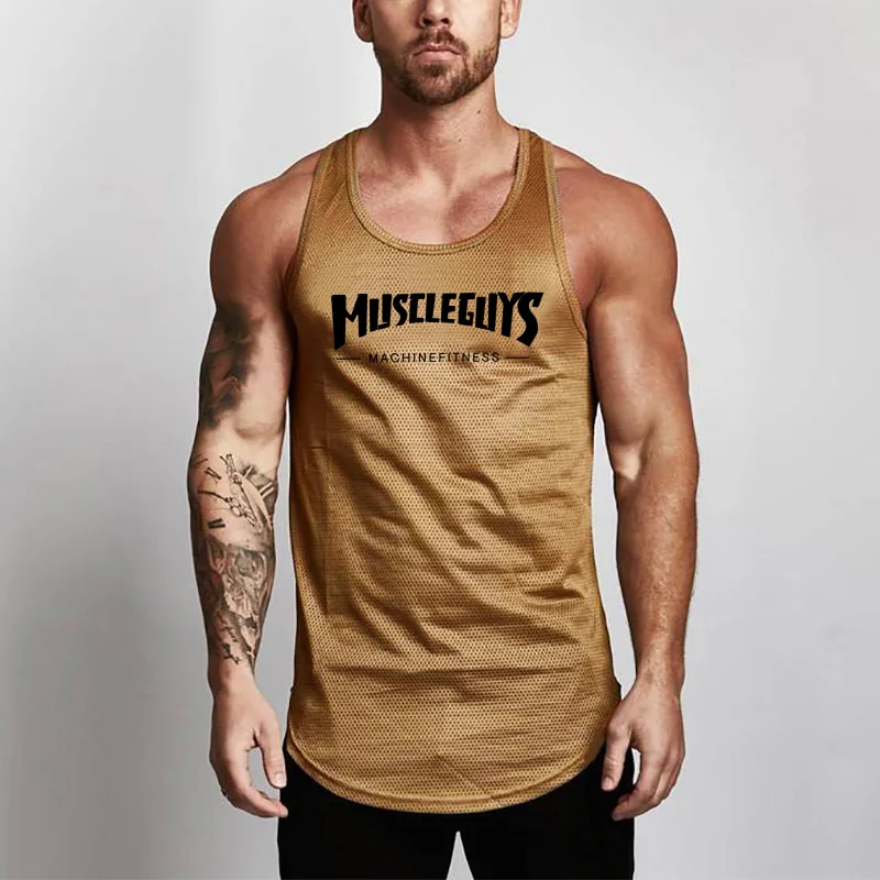 Mens Tank Tops Shirt Fitness Clothing Vest Sleeveless Cotton Man Canotte Bodybuilding Ropa Hombre Gym Top Clothes Wear | Мужская одежда