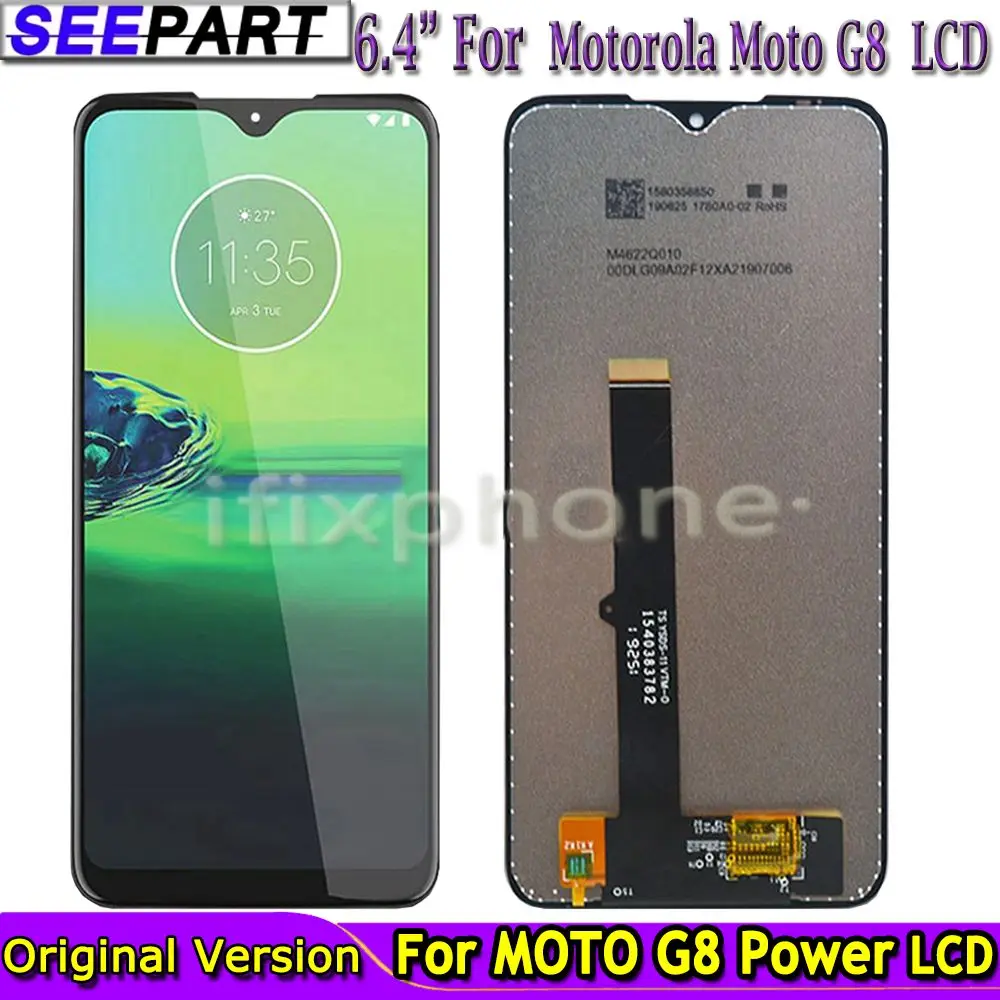 

Оригинальный ЖК-дисплей для Motorola Moto G8 Play XT2015, сенсорный экран, сенсорная панель, дигитайзер в сборе XT2019 для moto G8 Power LCD