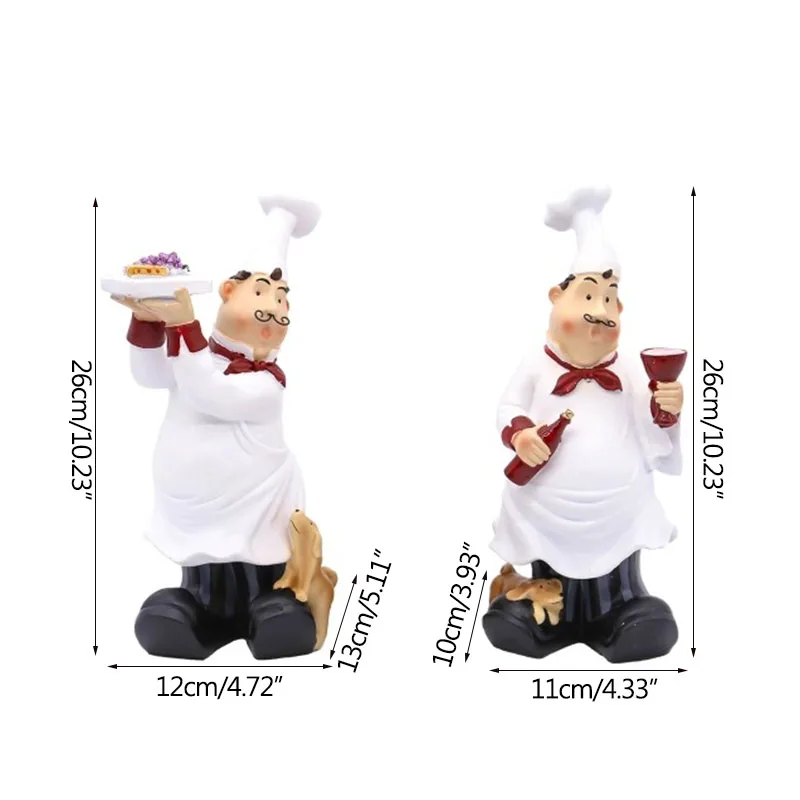 Скандинавская модель шеф-повара миниатюрные фигурки ремесла полимерная