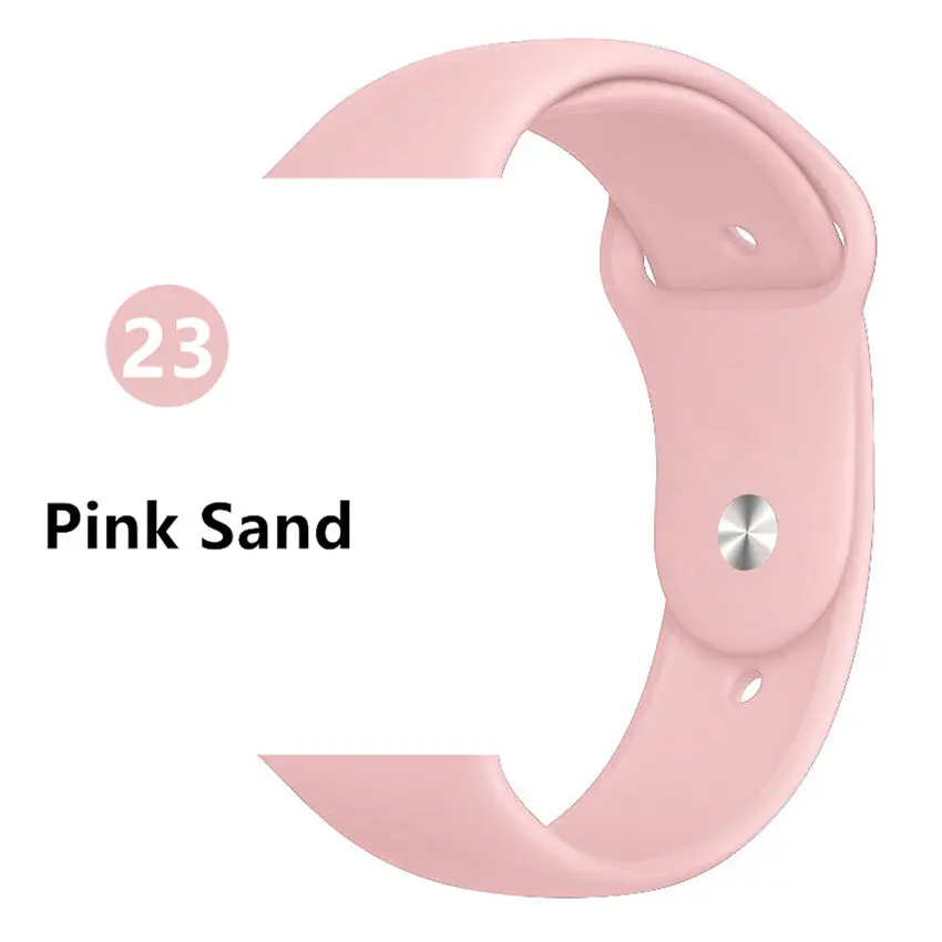 Pink Sand Lbiaodai ремешок для apple watch 4 3 apple watch band apple watch ремешок 44mm 40mm iwatch band 42mm 38mm спортивный силиконовый браслет ремешок для часов ремешки для apple watch 4 3 2 1 - Цвет ремешка: Pink Sand