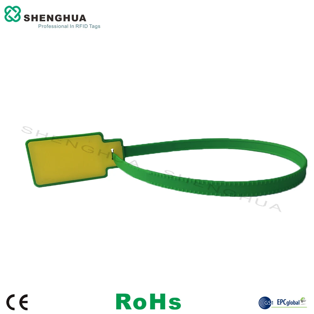 100pcs/bag ISO 18000-6C UHF RFID Passive Seal Tag Good Quality Asset Security Tracking With Integrated Cable Zip Tie