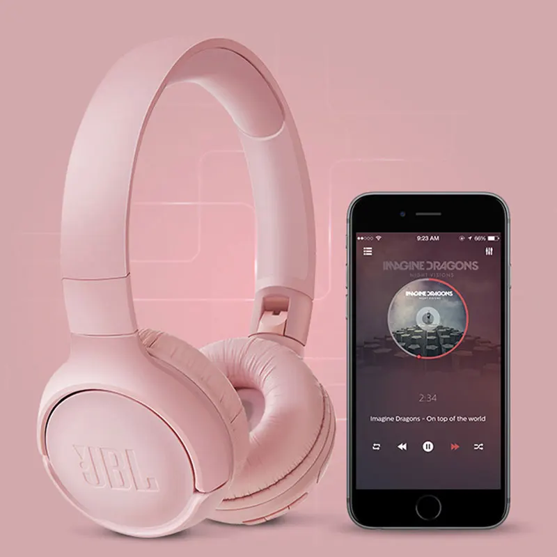 

JBL E500BT Wireless Bluetooth Headphone Deep Bass Sound Sports Game Headset with Mic Noise Canceling Foldable Earphones