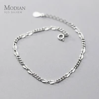 modian new arrive 925 sterling silver minimalism twist bracelet for women trendy link chain bracelet korea style fine jewelry