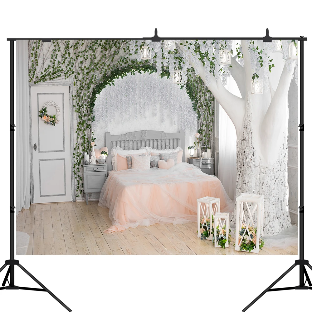Lyavshi фон для свадебной фотосъемки с изображениями цветка фотосессия кровать