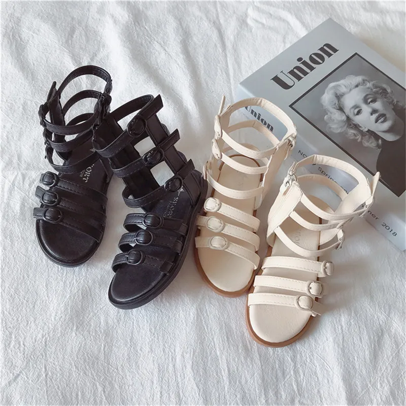 

CAPSELLA дети римские сандалии для девочек принцесса сандалии От 2 до 12 лет; Платье для малышек; Детская летняя босоножки с цветком; Размеры 26-36