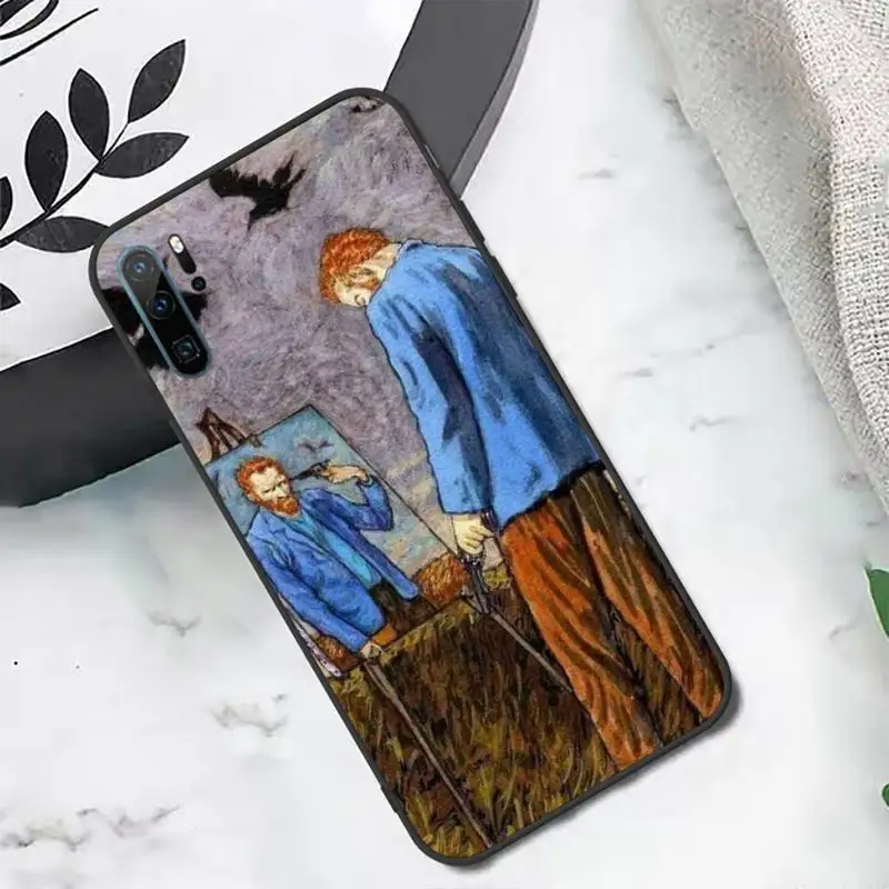 

Van Gogh Starry sky art design pattern Phone Case For Huawei honor Mate P 10 20 30 40 i 9 8 pro x Lite smart 2019 nova 5t
