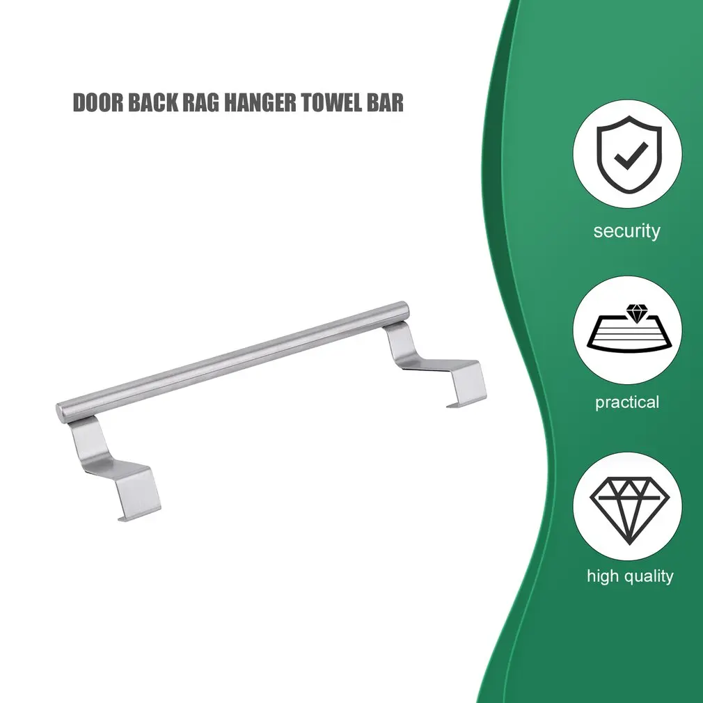 Нержавеющая сталь Полотенца бар держатель над Кухня ручка для двери или шкафа в