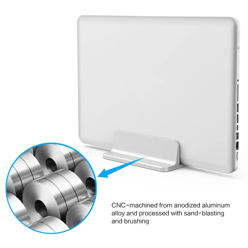 Вертикальная Регулируемая подставка для ноутбука из алюминиевого сплава