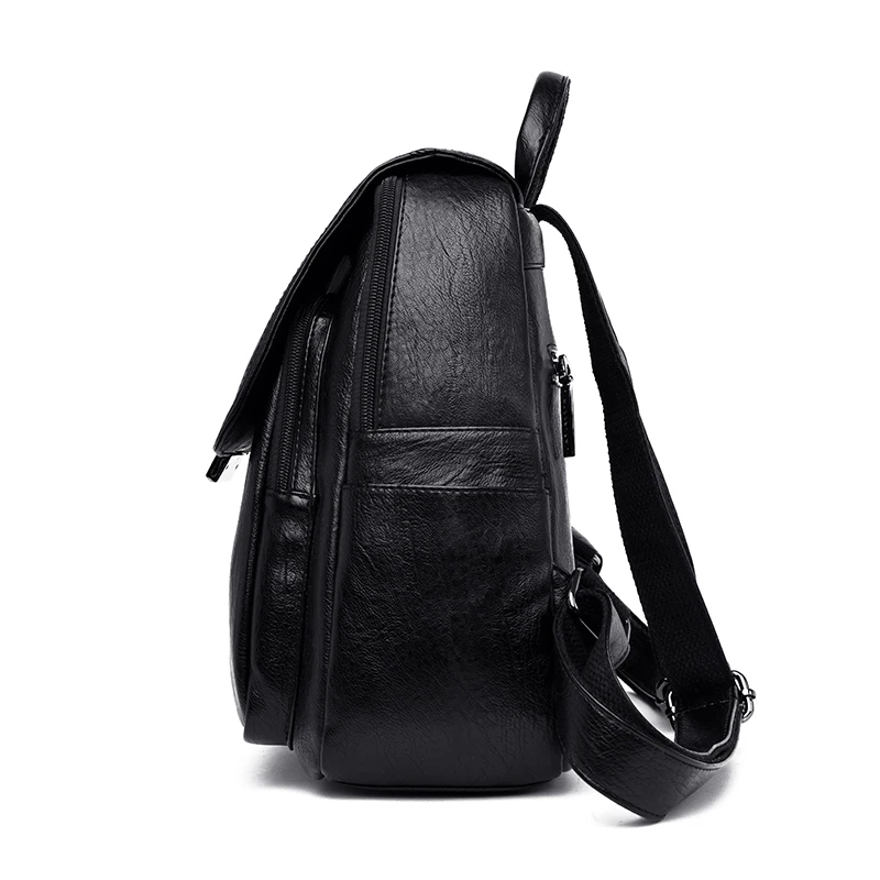 Женские кожаные рюкзаки высокого качества 2019 вместительный дорожный