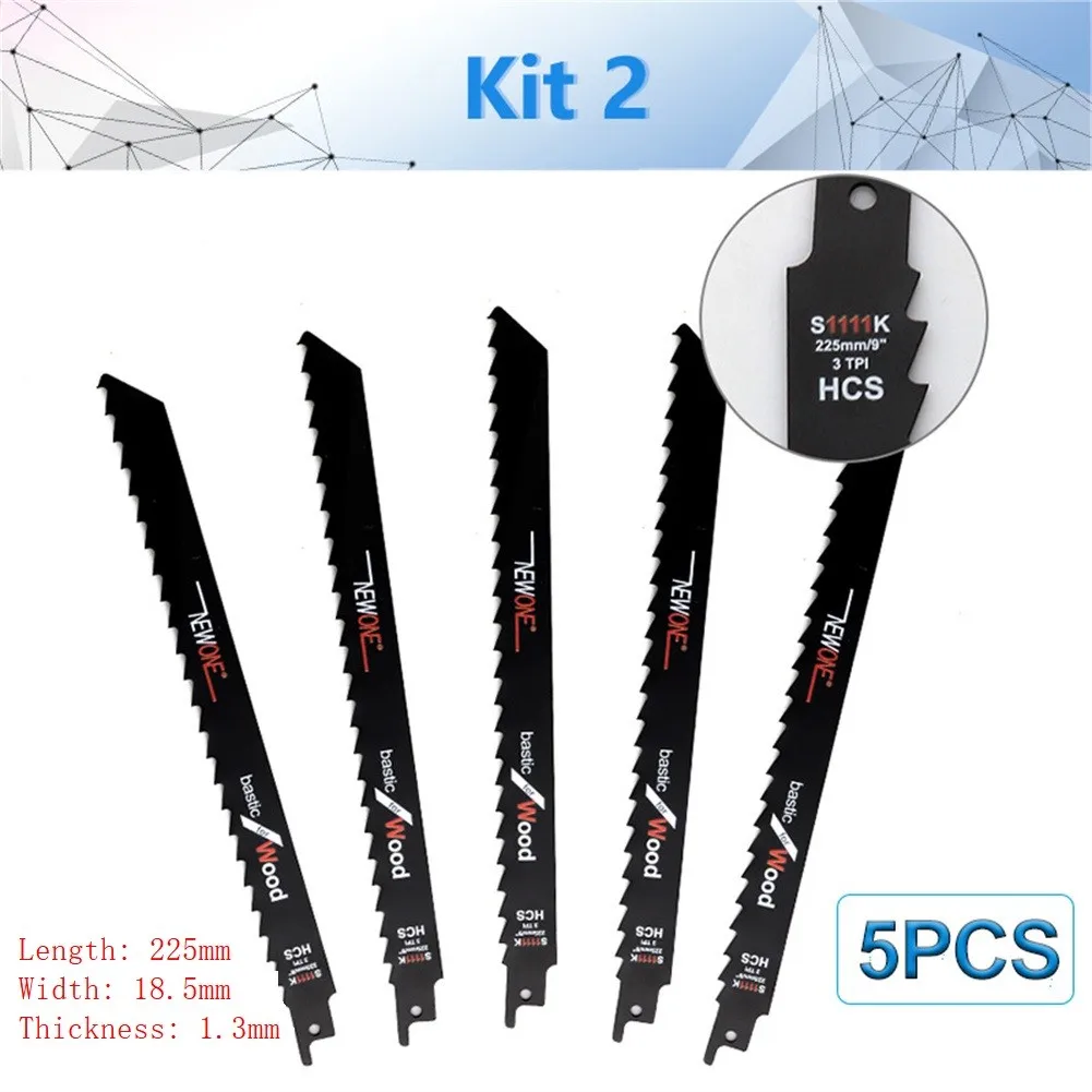 

5 шт. набор лезвий для пилы HCS для резки кирпича бетона гипсокартона лезвие для сабельной пилы ручная пила для резки дерева приемный пильный ...