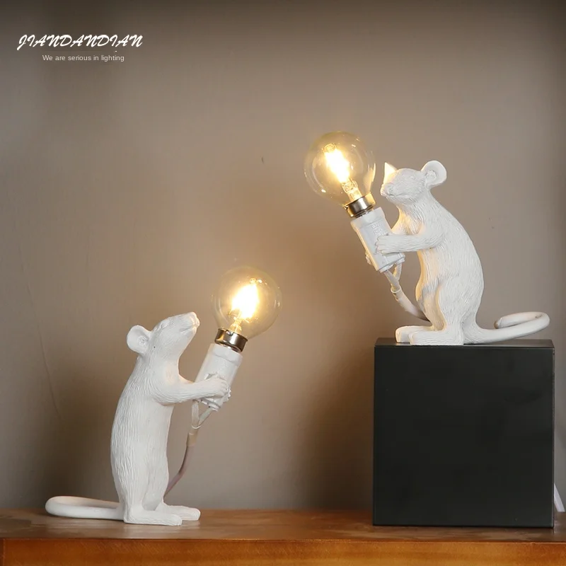 

Nordic Style Creative Cool Mini Mouse Table Lamp Children's Room Bedside Table Lamp Gift's Decorative Lights