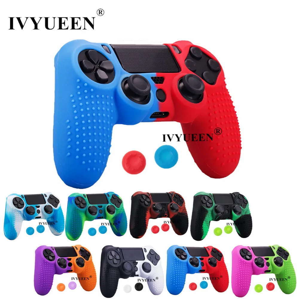 Силиконовый чехол IVYUEEN для PlayStation 4 Dualshock PS4 Pro тонкий с джойстиками