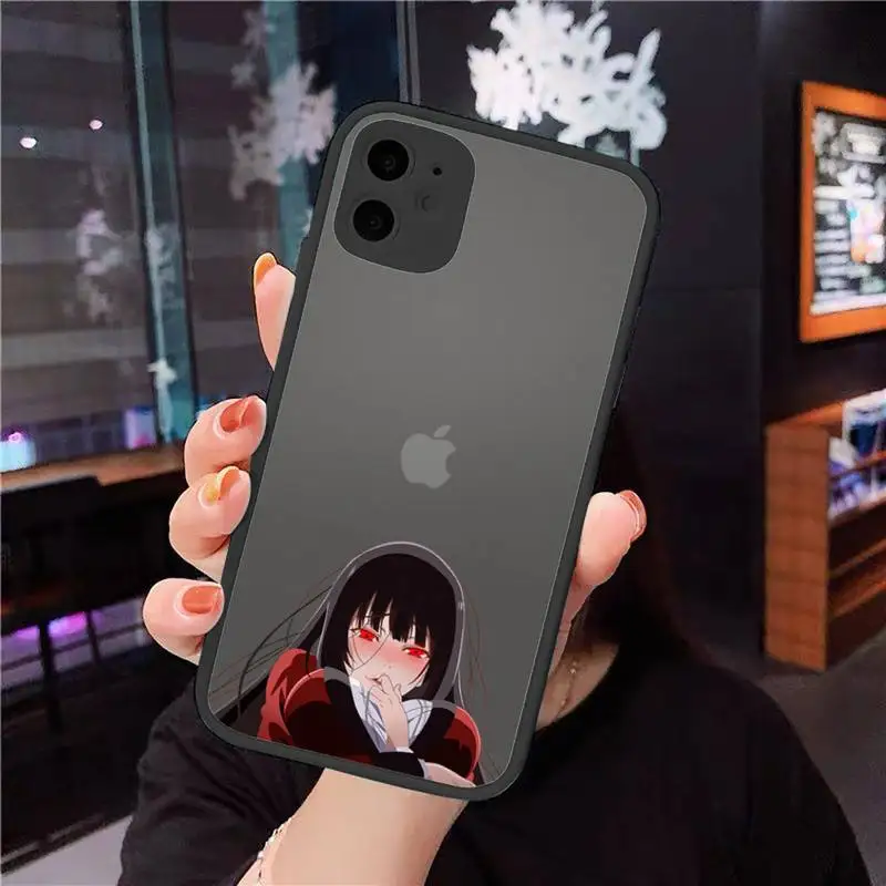 

Kakegurui Crazy passion anime Phone Case Matte Transparent for iPhone 11 12 7 8 s mini pro X XS XR MAX Plus coque