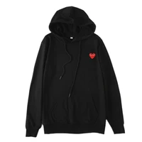 2021 couples pure cotton long sleeve hoodie for women and men casual tops love heart embroidery couples hoodie