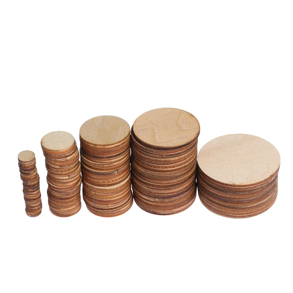 Новое 10 мм-50 мм необработанное деревянное круглое кольцо ремесло изготовление