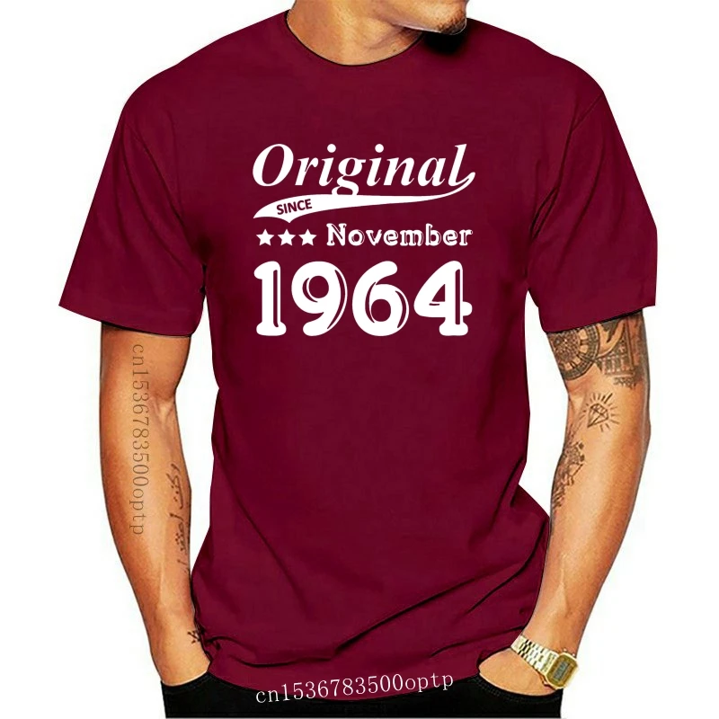 

New Original Since November 1964 Gift T Shirt Funny Casual Designing Original Summer Style Over Size S-5XL Cotton Trend Shirt