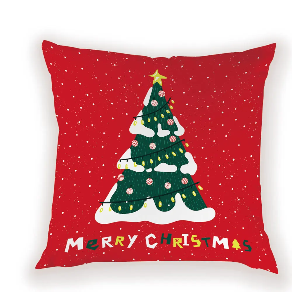 Рождественская наволочка 45X45 диванные декоративные рождественские чехлы с
