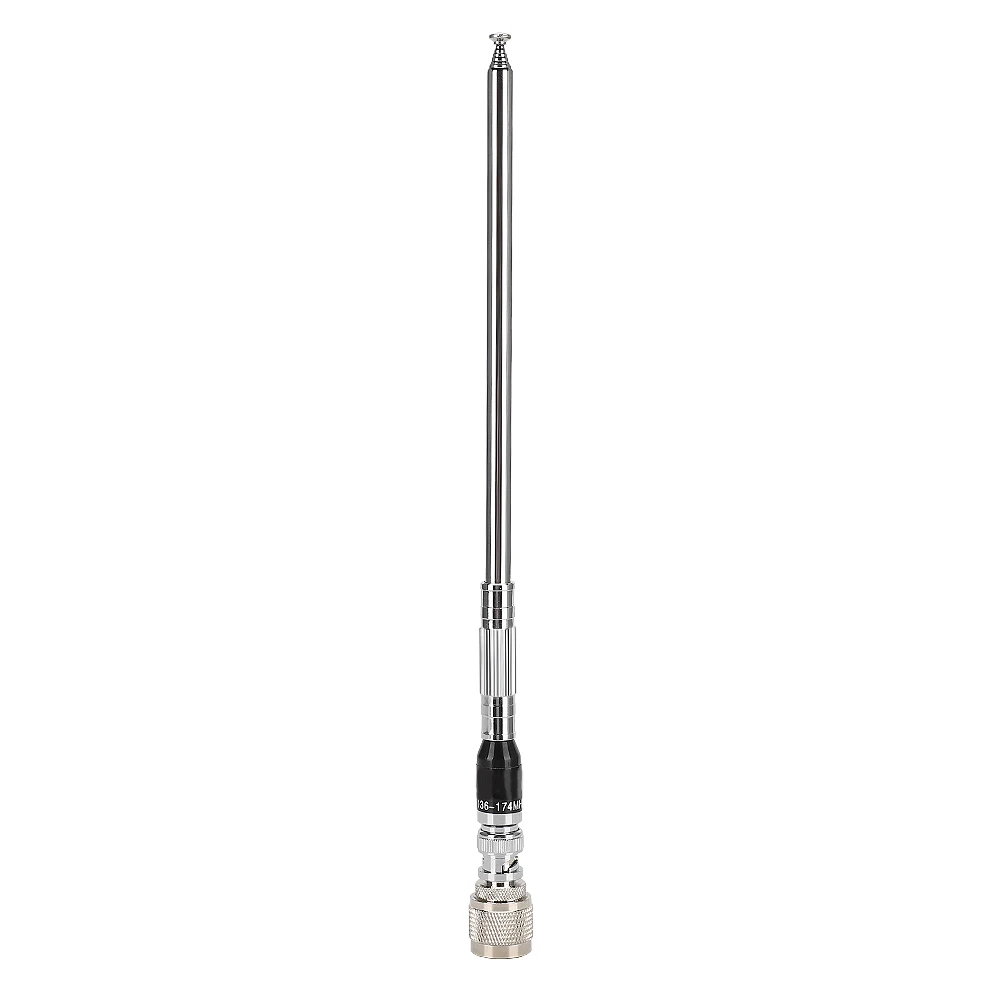 

PL259+BNC Telescopic Omnidirectional UV Dual-band Anti-corrosion Antenna Frequency 136-174MHZ