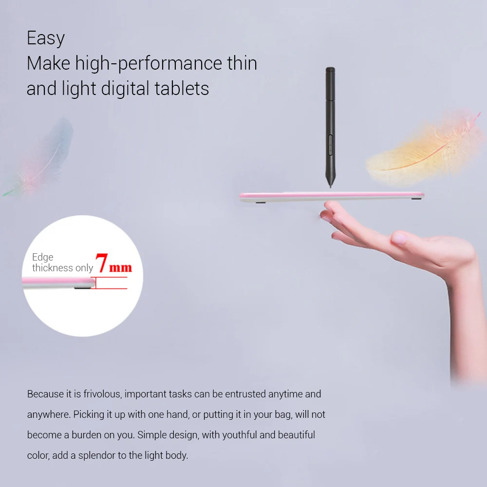 

10moons T503 Digital Drawing Tablet With Stylus Graphics Tablet Battery-Free Pen Digital Board for Laptop/Android Phone Device
