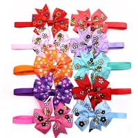 new 100pcs pet supplies flower pet bowties pet cat grooming accessories pet dog bow ties hand made pet products for small dogs