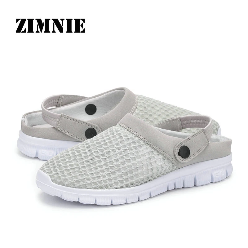 Сандалии ZIMNIE мужские сетчатые Модные дышащие пляжные тапки повседневная обувь