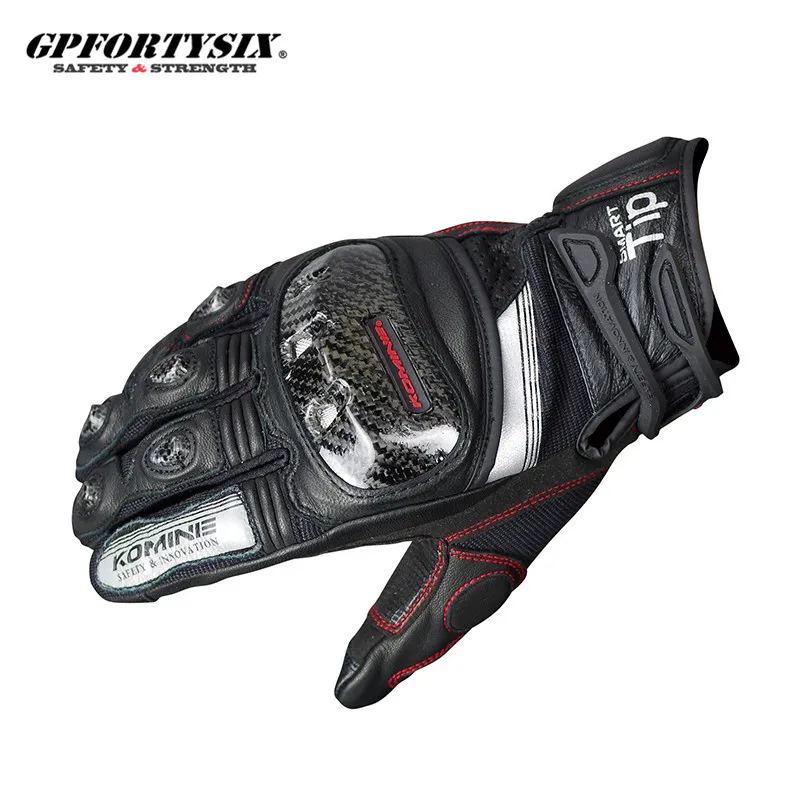 Komine мотоциклетные перчатки кожаные с сенсорным экраном мужские защитные для