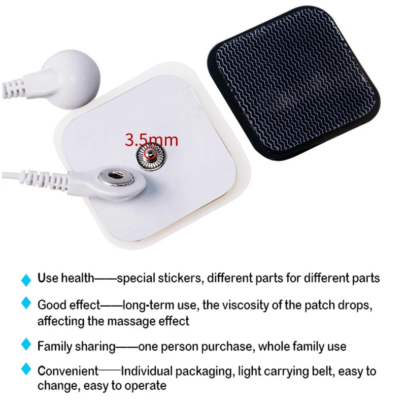 10 шт./20 шт. белые электродные подушечки для физиотерапии патчи Замена десятки