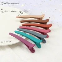 new 5 pcs womens hair clips fashion plastic one word hairpin cute frosted side clip headbands girls simple headgear accessories