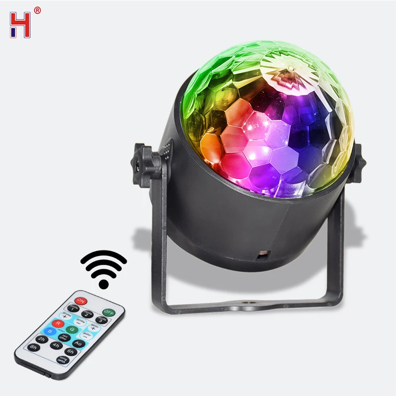 Led хрустальный магический шар 3 Вт мини Rgb сценический светильник ing Effect лампа