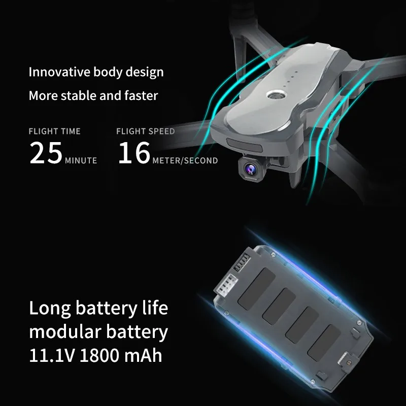 Новый Дрон K20 с 4K камерой двойной GPS возврат одной кнопкой Безголовый режим Follow Me