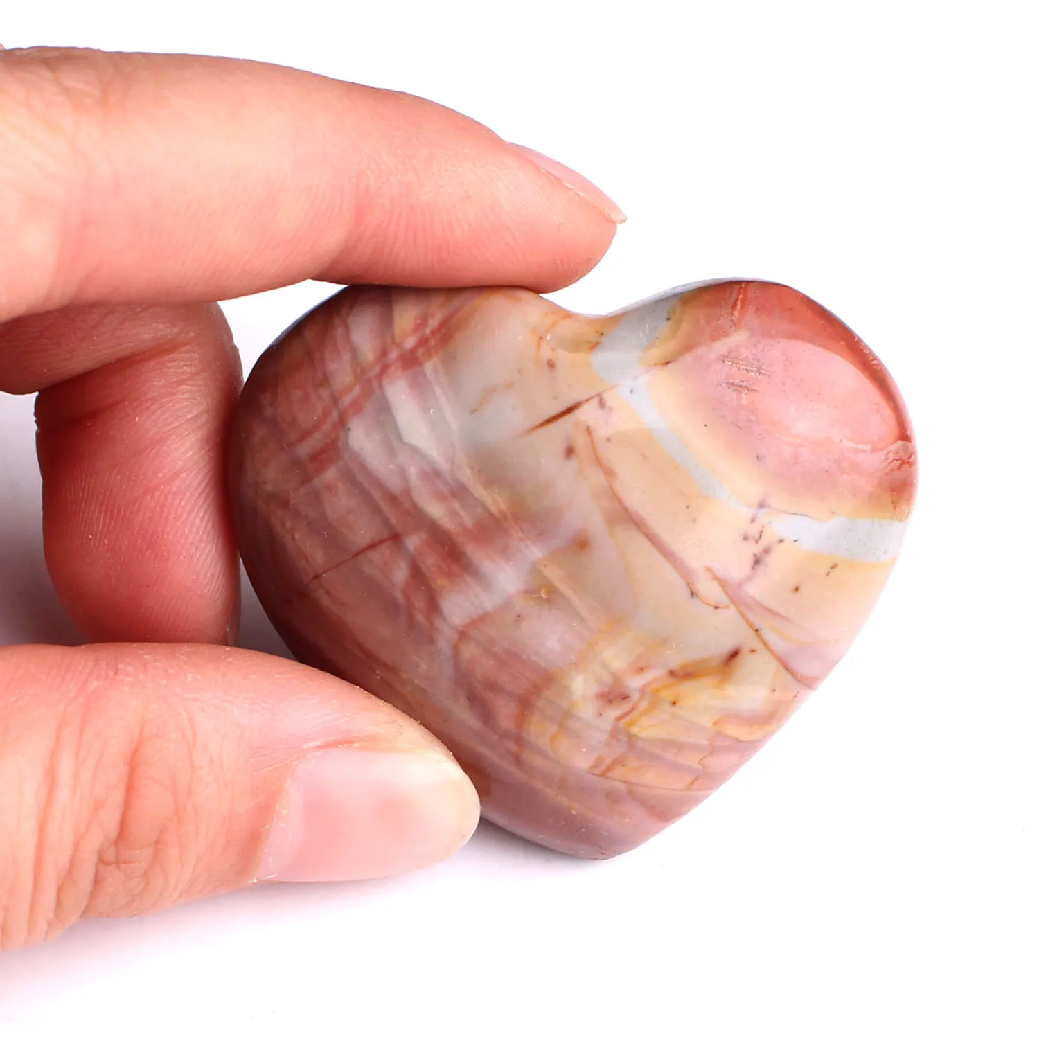 1 шт. натуральное изображение/Искусственная яшма Хрустальная в форме сердца