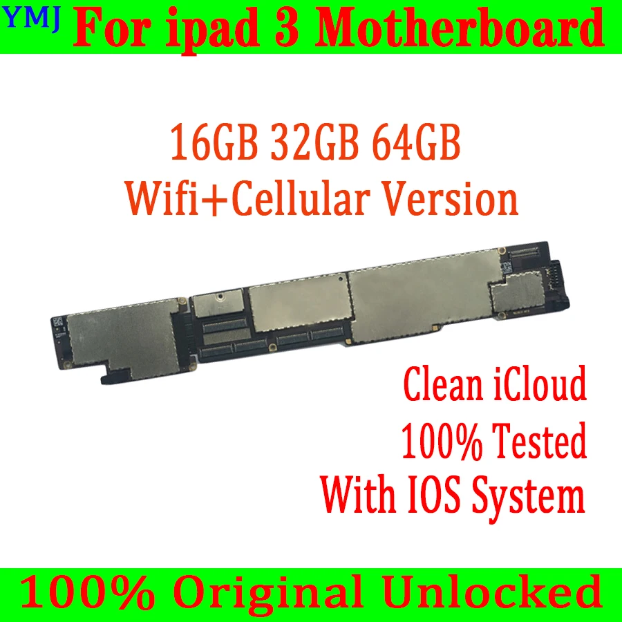 Полная функция для iPad 3 материнская плата с системой Ios 100% оригинал