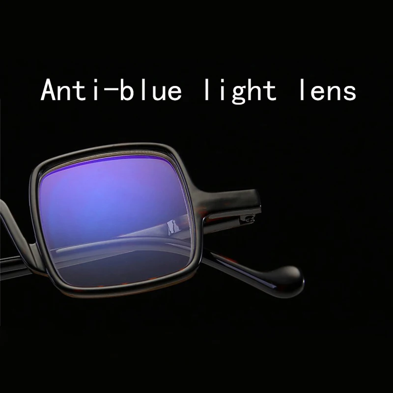 MGHBHS Fashion box readinf glasses men and women universal blue light radiation-proof reading
