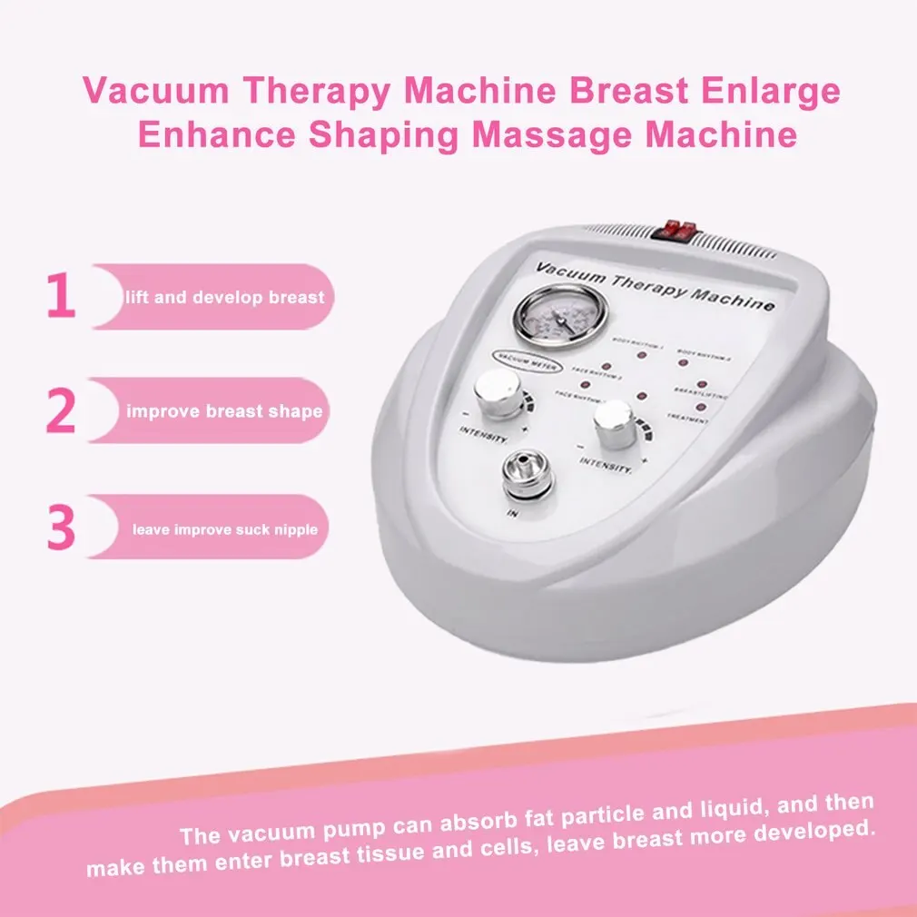 

HOT SELL Vacuum Treatment Machine For Slimming Lymphatic Drainage, Breast Chest Massager Enlargement Enhancement & Butt Lifting