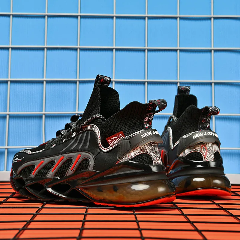 

2021 New Stylish Sneakers for Men Male Shoes Breathable Casual Walking Shoes Blade Damping Running Trainers Tennis Shoes Men