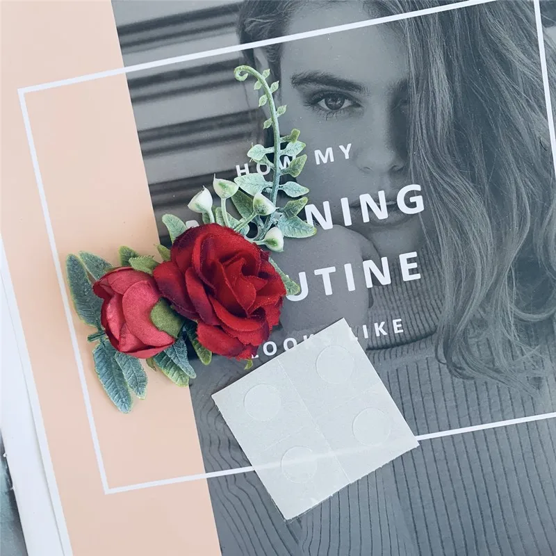 

Acrylic Rose Flower Decorating Cake Topper Valentine's Day Acrylic Cake Topper Kids Favors Dessert Accessories Party Supplies