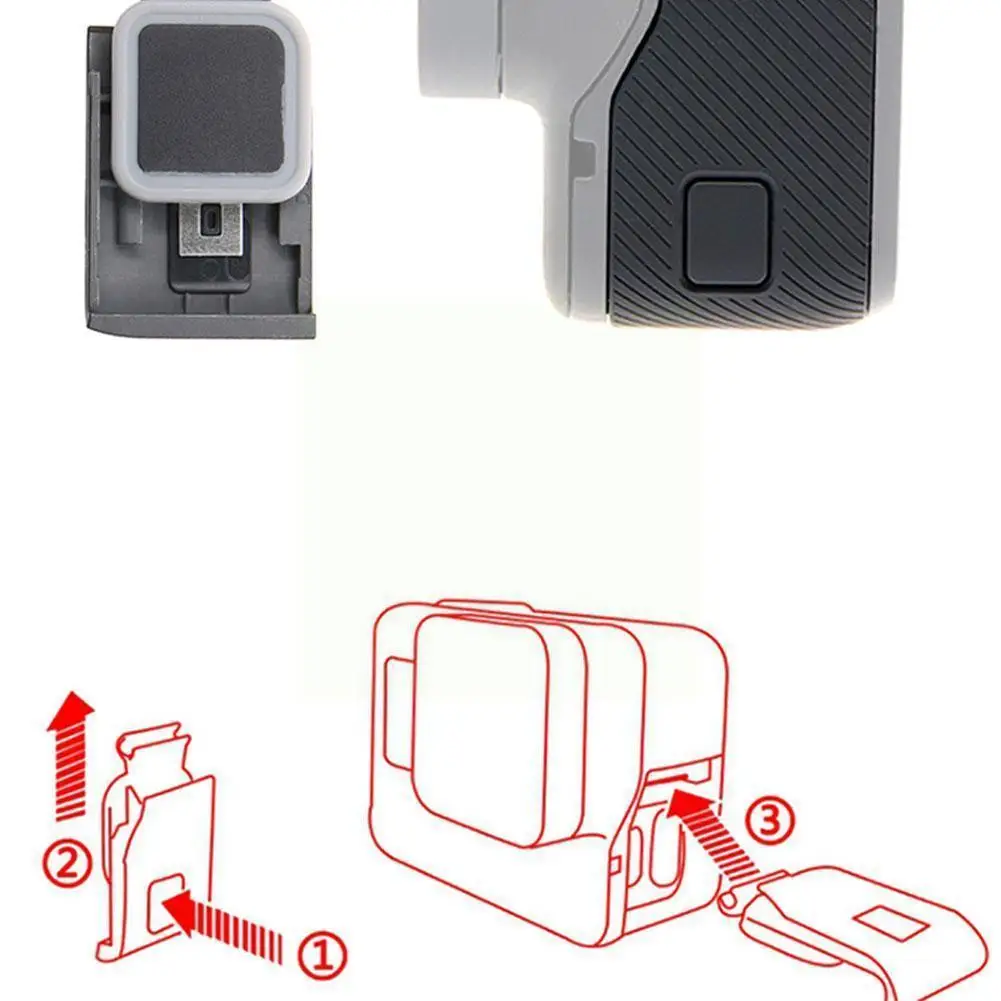 

Side Cover Door Case Replacement USB-C HDMI-compatible Protector Port 6 5 Hero 7 Camera Black Original For Gopro Substituti I2N6