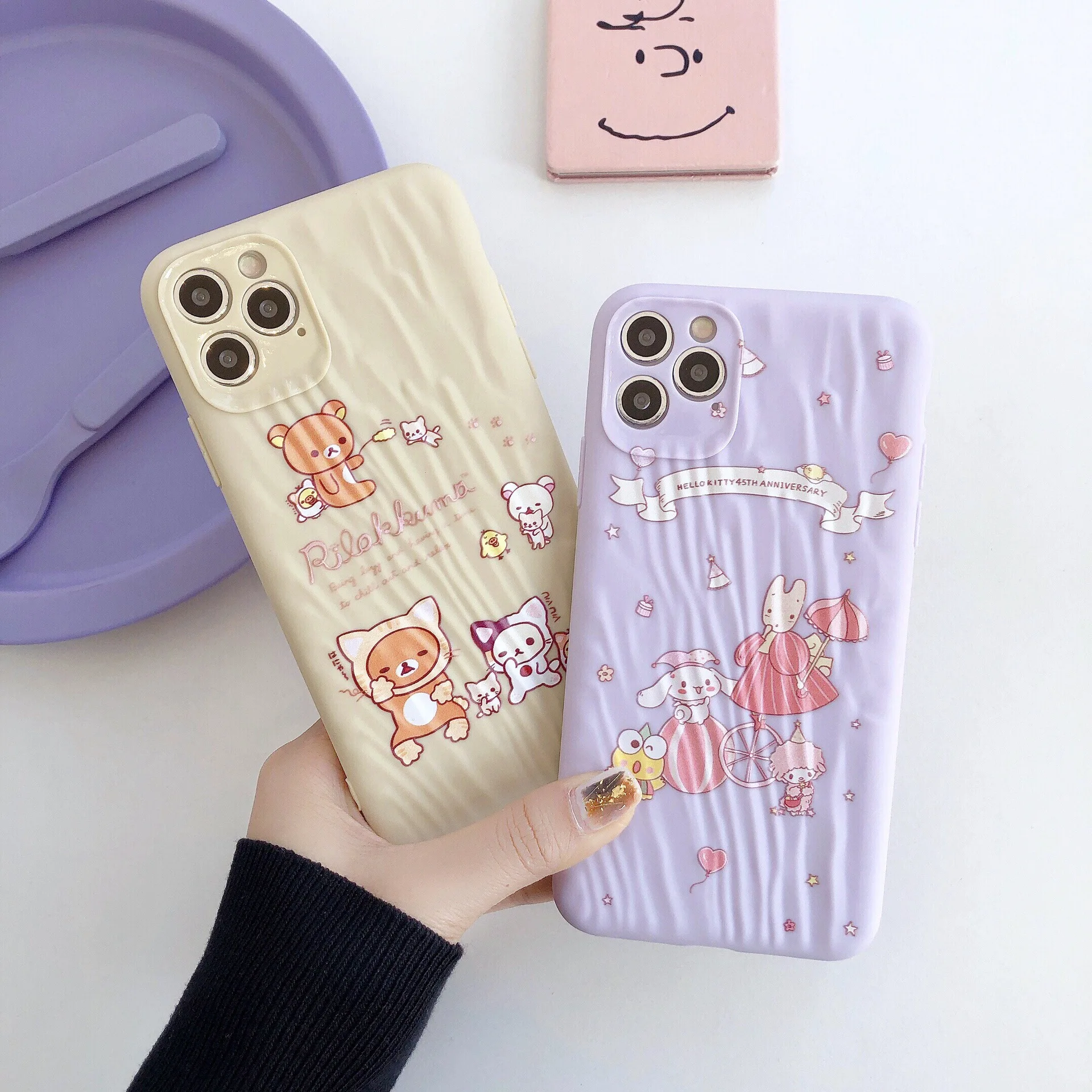 Милый мультяшный медведь иллюстрация корейский чехол для телефона iPhone 11 Pro Max XR Xs X