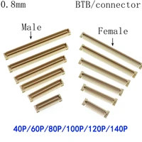 0 8mm pitch board to board double row patch btb connector 40p 6080100p 120p140p
