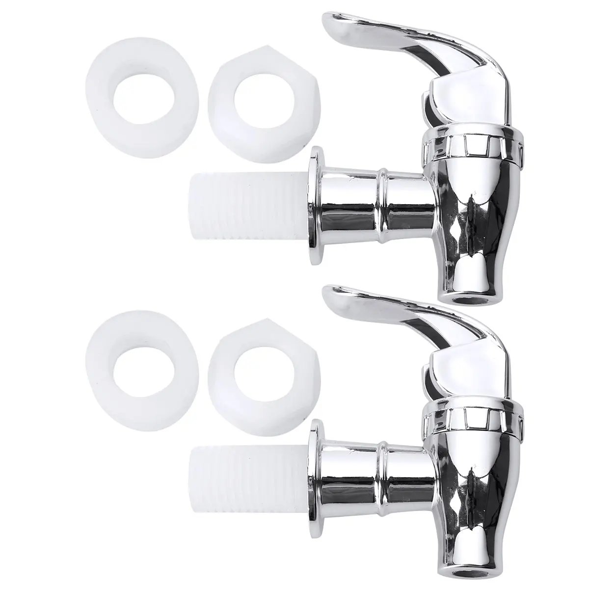 

2Pcs Wine Bottle Faucets Glass Dispenser Spigots Wine Beer Fermenter Jar Bibcocks with Filter Valve Water Barrel Tank Switch Tap