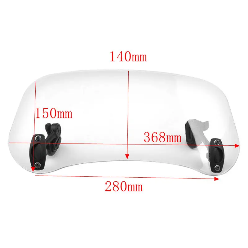 Risen Регулируемый ветровое стекло Расширенный спойлер дефлектор воздуха для Honda