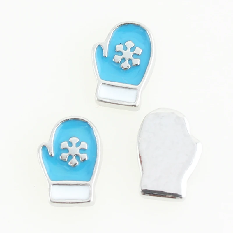 Модный плавающий кулон покрытый серебром с сердечками Красный Шарм