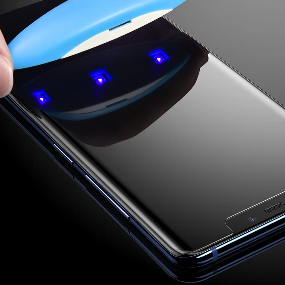 Изогнутый чехол из закаленного стекла 9D для LG V30 V40 V50 полное покрытие