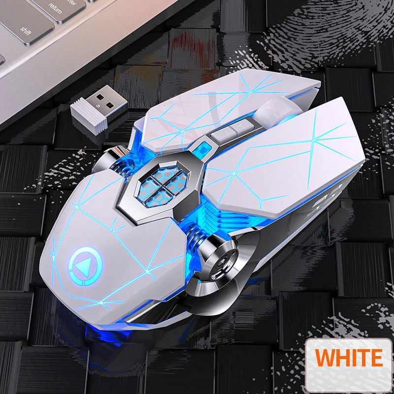 

Colorful Wreless Mouse Led Backlit Ergonomic Gaming Mouse Rechargeable Computer Mouse for Laptop Pc Plus Weight Silent Mouse