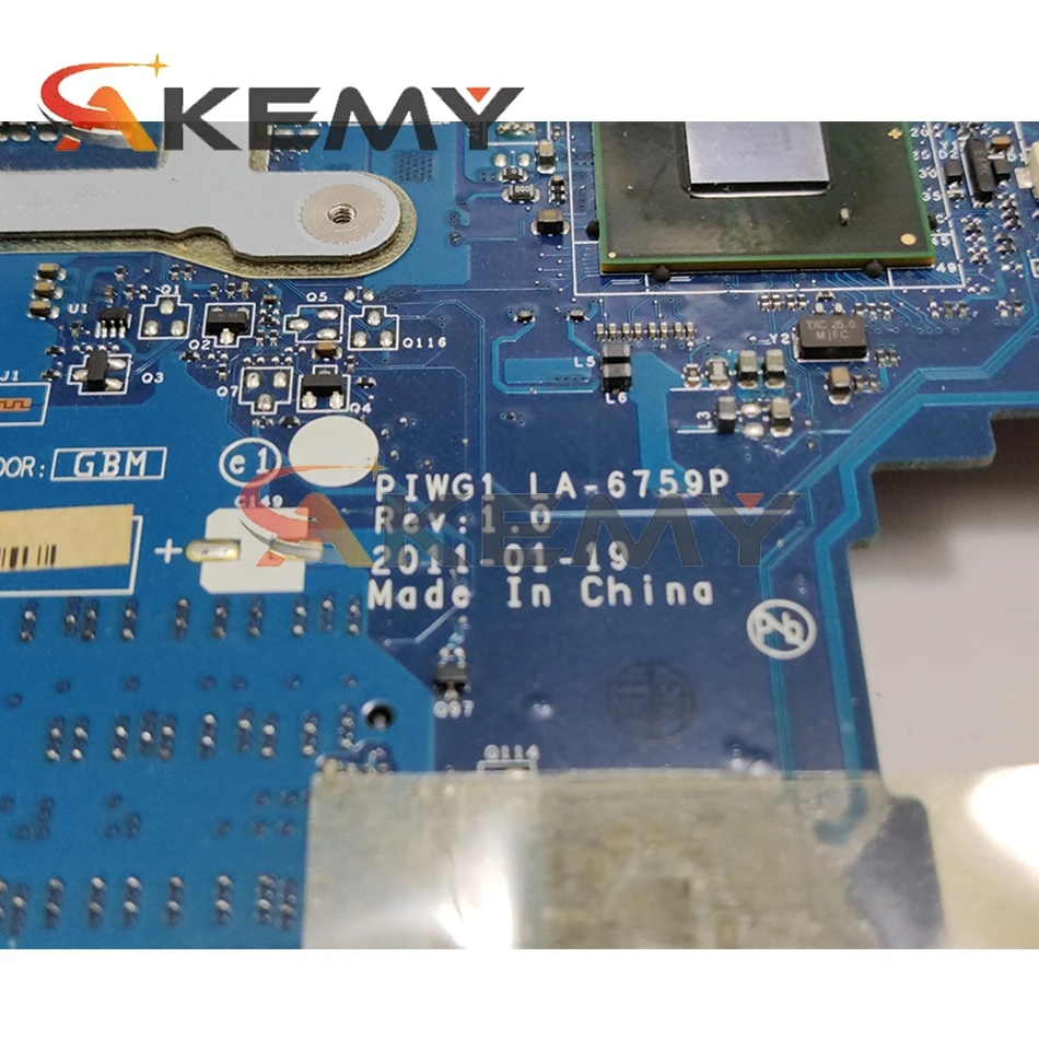 

For lenovo G470 Laptop motherboard PIWG1 LA-6759P HM65 DDR3 100% working well