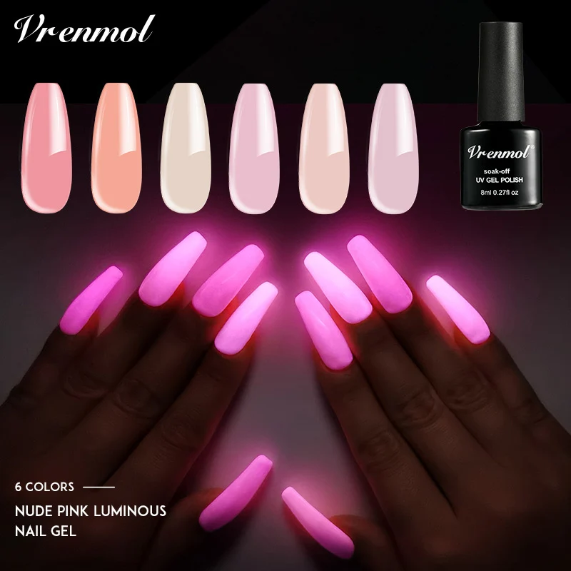 Vrenmol оптовая продажа флуоресцентный розовый Гель лак для ногтей|gel lacquer|nail gel polishgel