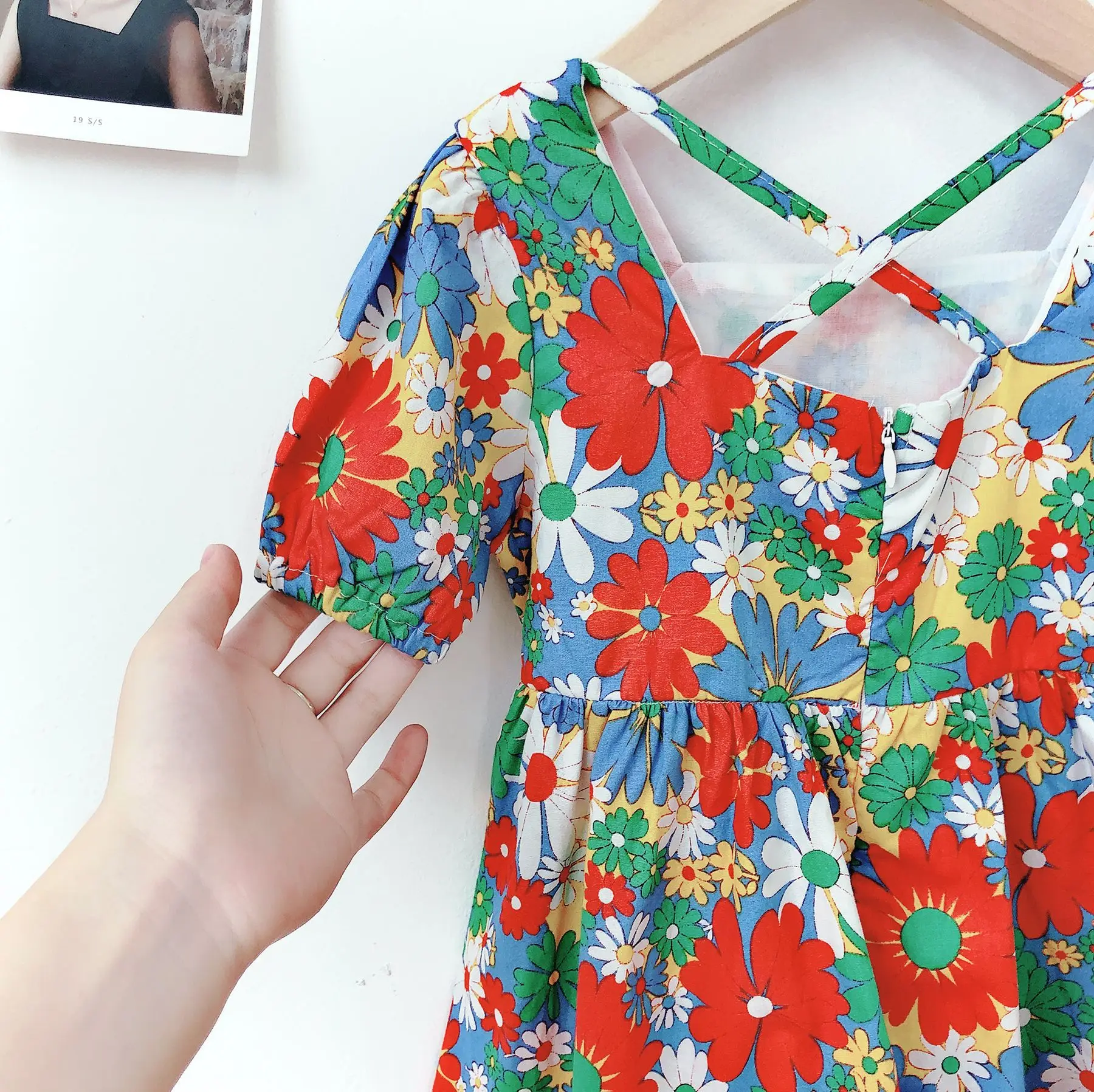 Летние Платья с цветочным принтом для девочек-подростков принцессы маленьких